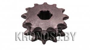 Звездочка двухрядная привода редуктора Z-14 (6 шлиц)